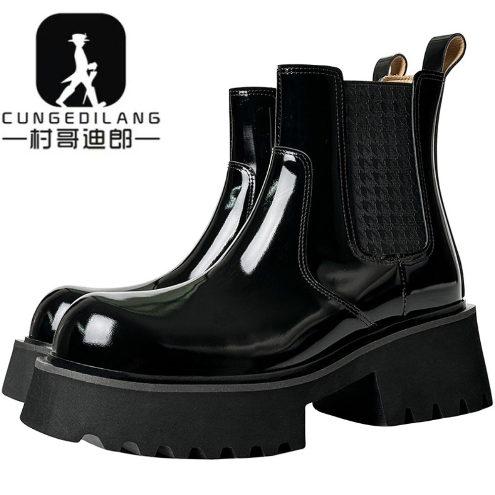 Men'S Shoes With Height Increase - Sepatu Bot Chelsea Pria untuk Musim
