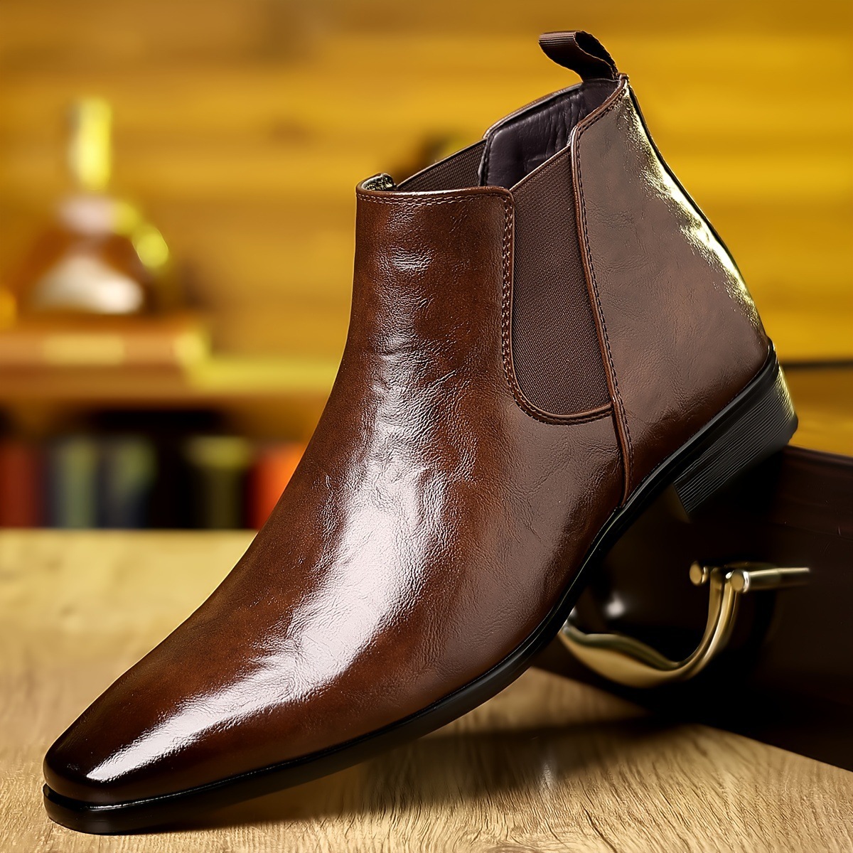 Men'S Shoes Hey Dude - Sepatu Bot Chelsea, Sepatu Bot Kulit,