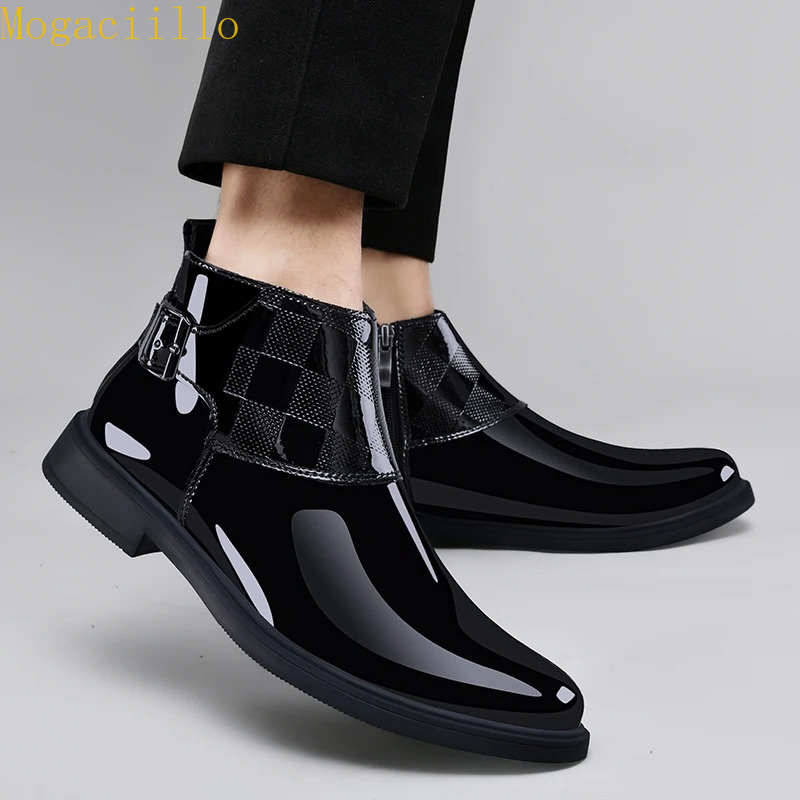 Sepatu Boots Pria Kulit Paten  - Men'S Shoes Hey Dude ulasan dan harga