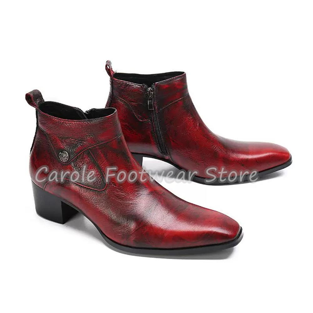Sepatu Bot Kulit Asli Model Vi - Men'S Shoes With Height Increase ulasan dan harga